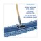 Boardwalk 60 in. Natural Wood/Metal Handle 36 in. x 5 in. Blue Blended Synthetic Head Dry Mopping Kit (1-Kit)